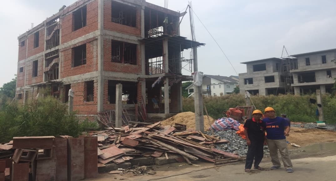 Biệt thự Khang Điền - thi công