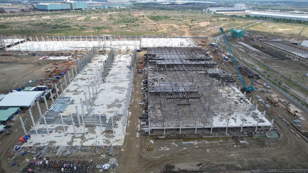 Nhà máy Hòa Phát - kết cấu khung